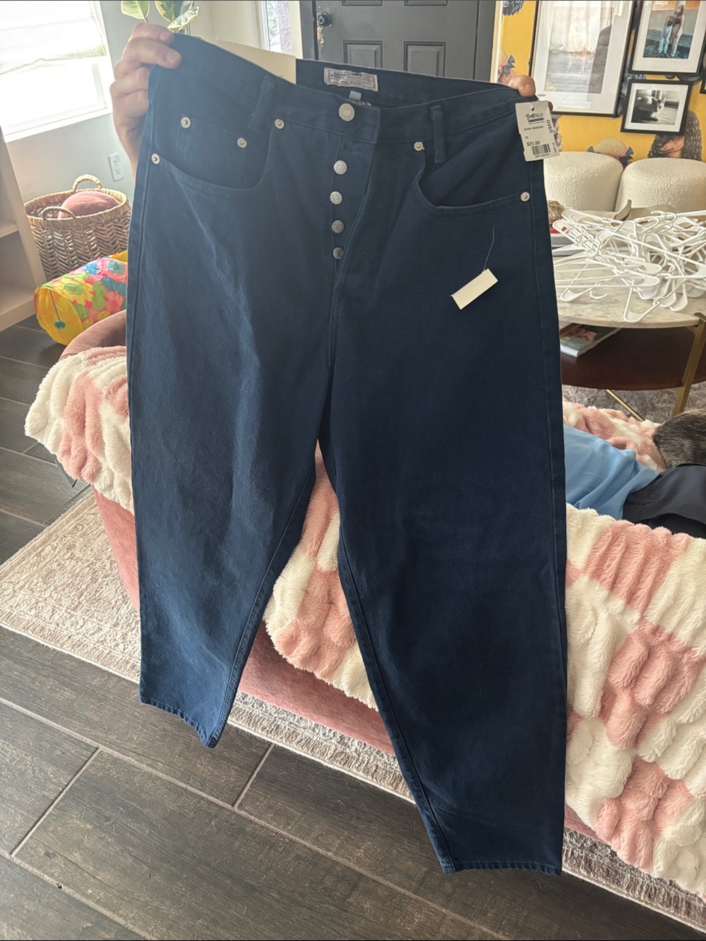Guess Dark Navy Jeans vintage mom fit